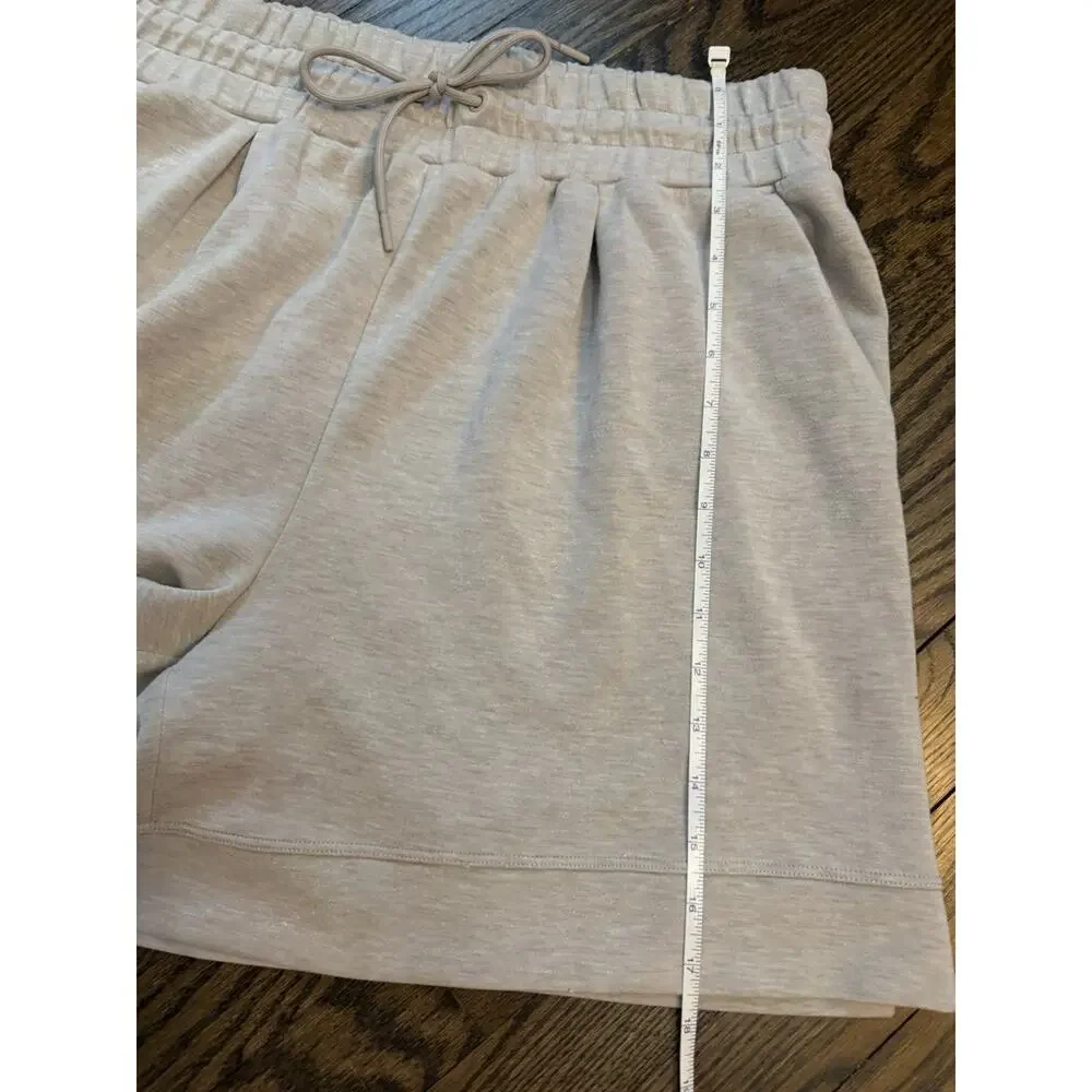ZellaSoft Luxe High Waist Knit Shorts Heather Grey 30